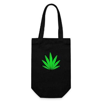 Hemp - Gift Bag for Bottles - black - Front