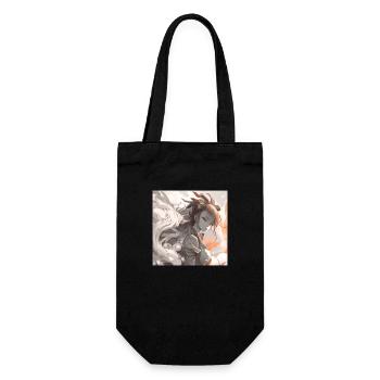 Animierte Pastell-Sasuke - Geschenkbeutel für Flaschen - Schwarz - Vorne