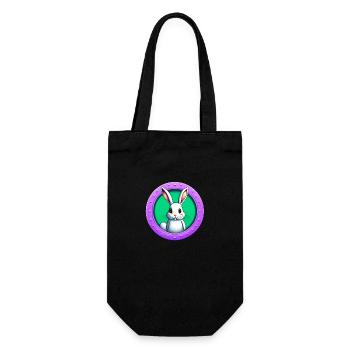 Le lapin joue au lapin de Pâques - Sac à bouteille - noir - Devant