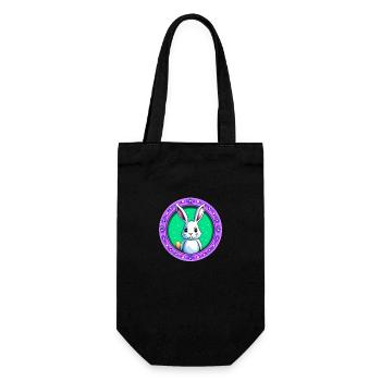 Petit lapin lapin de Pâques - Sac à bouteille - noir - Devant