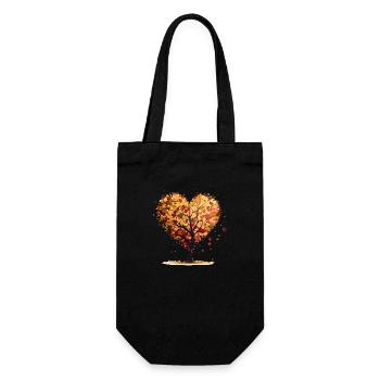 A tree of love - Gift Bag for Bottles - black - Front