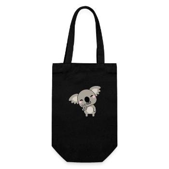 Joyeux koala ours koala - Sac à bouteille - noir - Devant