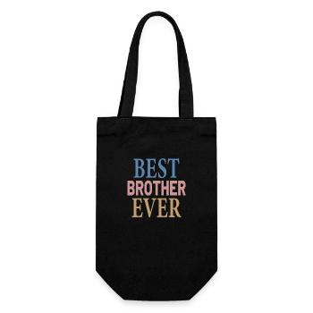 Best Brother Ever - Gift Bag for Bottles - black - Front
