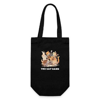 The cat band - Gift Bag for Bottles - black - Front