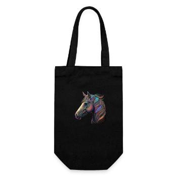 CHEVAL AU VENT - Sac à bouteille - noir - Devant