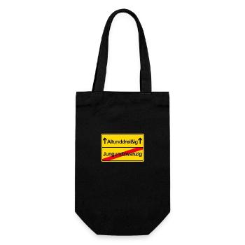 Altunddreißig - Geschenkbeutel für Flaschen - Schwarz - Vorne