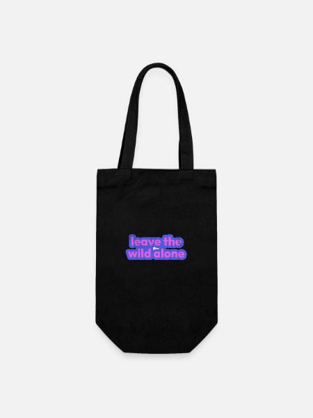 Leave the wild alone - Gift Bag for Bottles - black