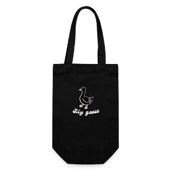 Sily Gans - Geschenkbeutel für Flaschen - Schwarz - Vorne