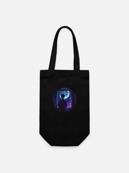Garçon de lune - Sac à bouteille - noir