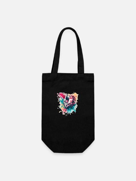 Lion - Sac à bouteille - noir
