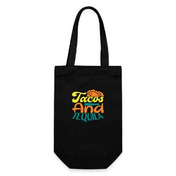 Tacos et Tequila - Sac à bouteille - noir - Devant
