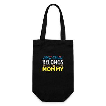 My Heart Belongs To Mommy - Gift Bag for Bottles - black - Front