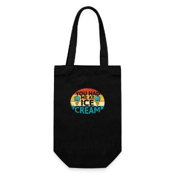 Tu m’as eu à Ice Cream - Sac à bouteille - noir - Devant
