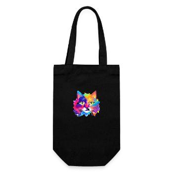 Cat Cat Owner Kitten Pet Pet Cat - Gift Bag for Bottles - black - Front