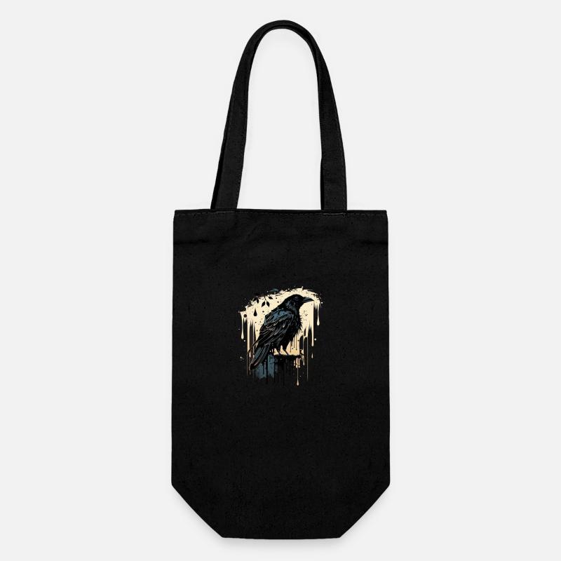 Die Krähe - Geschenkbeutel für Flaschen - Schwarz
