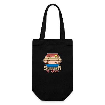 Summer is here - Geschenkbeutel für Flaschen - Schwarz - Vorne