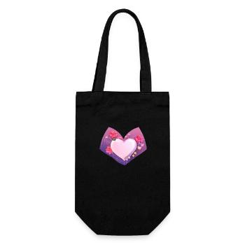 Fête des mères Fiançailles Mariage Saint-Valentin Amour - Sac à bouteille - noir - Devant