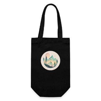 Vélo et Montagne en Couleurs Pastel - Sac à bouteille - noir - Devant