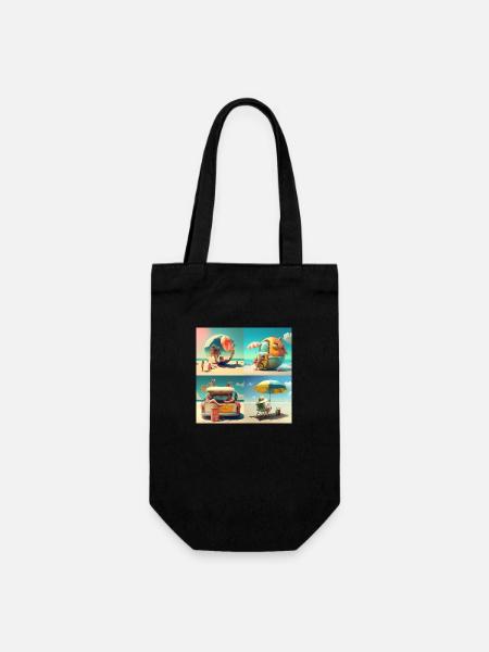 summer time - Sac à bouteille - noir