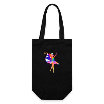Ballet Dance Class Gift Dance Dancer Ballerina - Gift Bag for Bottles - black - Front