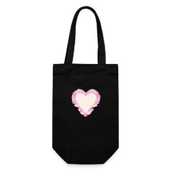 Saint-Valentin Mariage Amour Fiançailles Fête des mères - Sac à bouteille - noir - Devant
