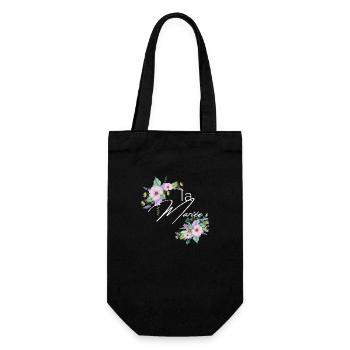 La mariée floral - Sac à bouteille - noir - Devant