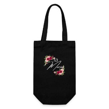 La mariée floral - Sac à bouteille - noir - Devant