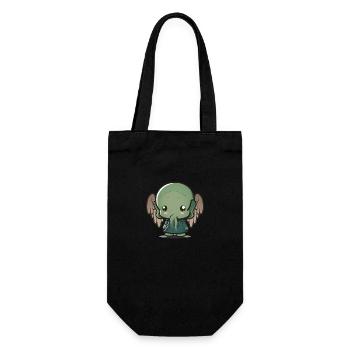 Niedliches Baby-Cthulhu - Geschenkbeutel für Flaschen - Schwarz - Vorne
