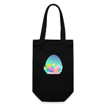 Oeuf de Pâques Joyeux Cadeau de Pâques Lapin de Pâques Lapin de Pâques - Sac à bouteille - noir - Devant