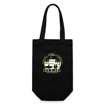Neon Anime Retro Vintage Cool Pink NGE - Geschenkbeutel für Flaschen - Schwarz - Vorne