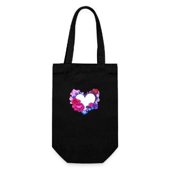 Fête des mères Mariage Saint-Valentin Engagement amoureux - Sac à bouteille - noir - Devant