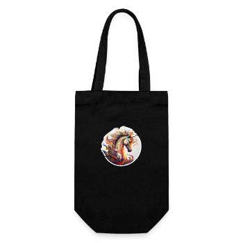 rabid unicorn - Gift Bag for Bottles - black - Front