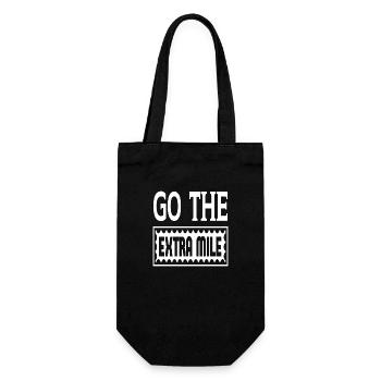 Go The Extra Mile - Gift Bag for Bottles - black - Front