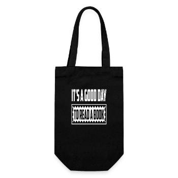 It ́s a Good Day to read a Book - Gift Bag for Bottles - black - Front