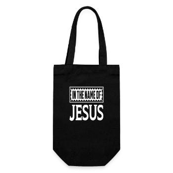 In the Name Of Jesus - Gift Bag for Bottles - black - Front