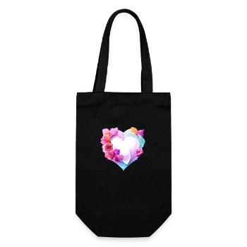 Fiançailles Fête des mères Saint-Valentin Mariage d’amour - Sac à bouteille - noir - Devant