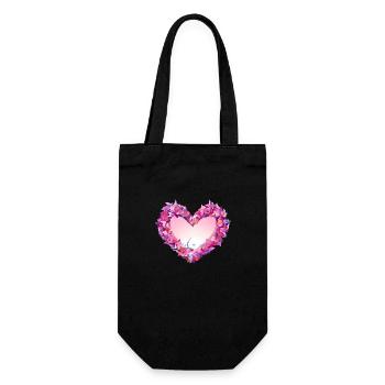 Fête des mères Saint-Valentin Mariage de fiançailles amoureuses - Sac à bouteille - noir - Devant