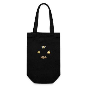 Honeybee - Gift Bag for Bottles - black - Front