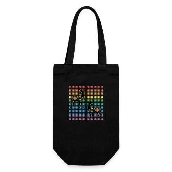 Deer - Gift Bag for Bottles - black - Front
