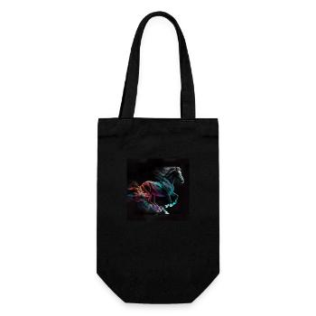 Fiery horse n°2 - Gift Bag for Bottles - black - Front