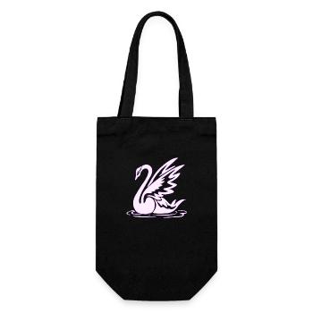 Élément de tatouage vectoriel tatouage cygne d’art corporel - Sac à bouteille - noir - Devant