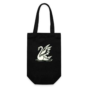 Élément de tatouage vectoriel tatouage cygne d’art corporel - Sac à bouteille - noir - Devant