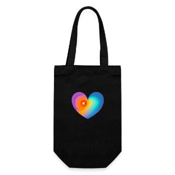 Fête des mères Amour Mariage Fiançailles Saint-Valentin - Sac à bouteille - noir - Devant