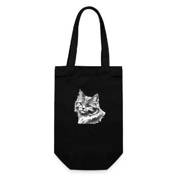 Chat Propriétaire Chat Domestique Chaton de compagnie - Sac à bouteille - noir - Devant