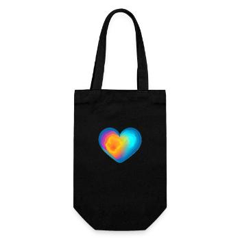 Fête des mères Saint-Valentin Mariage Fiançailles Amour - Sac à bouteille - noir - Devant