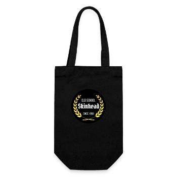 Old Union Skinhead seit 1969 - Geschenkbeutel für Flaschen - Schwarz - Vorne