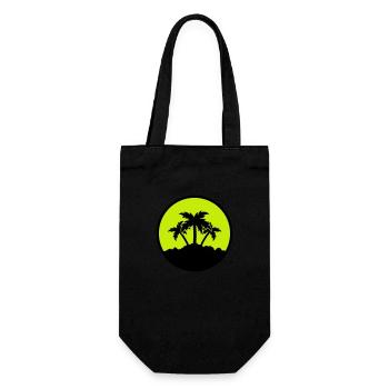 Conception de paume - Sac à bouteille - noir - Devant