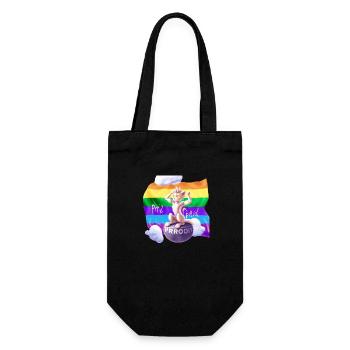 Pride mal anders - Geschenkbeutel für Flaschen - Schwarz - Vorne