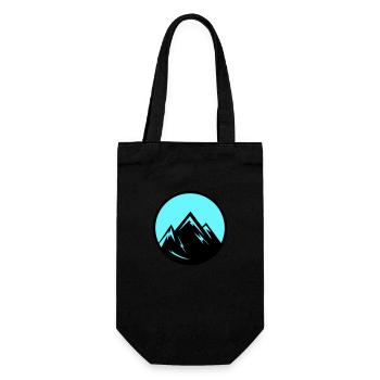 mountains - Geschenkbeutel für Flaschen - Schwarz - Vorne