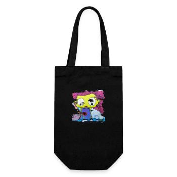 Graffiti style Splash hip hop couleurs peintre couleur - Sac à bouteille - noir - Devant